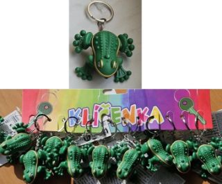 Obrázek z Klíčenka žába 5cm, světlo, zvuk (12) 